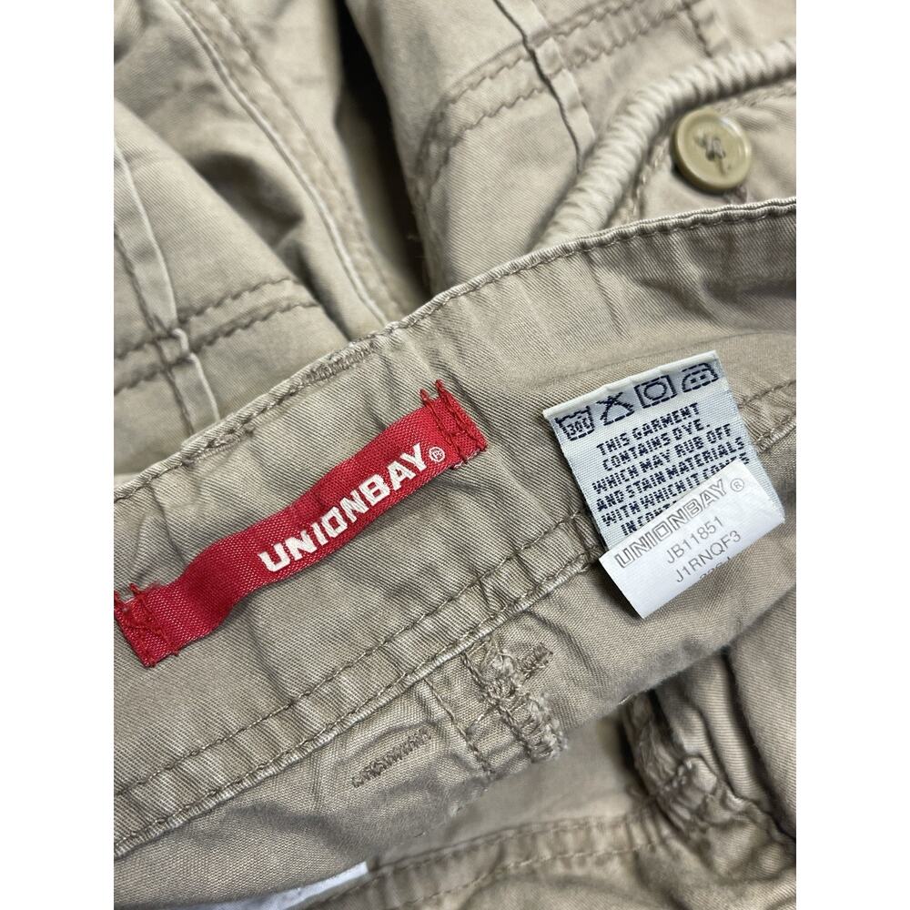 Y2K 00s Skater parachute Utility Cargo Low Rise Drawstring UNIONBAY Womens/jr 7 - Picture 2 of 13